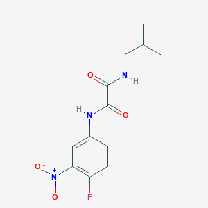 molecular formula C12H14FN3O4 B2823768 N1-(4-fluoro-3-nitrophenyl)-N2-isobutyloxalamide CAS No. 899974-65-3