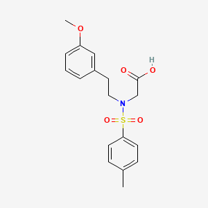 molecular formula C18H21NO5S B2823771 [[2-(3-Methoxy-phenyl)-ethyl]-(toluene-4-sulfonyl)-amino]-acetic acid CAS No. 81593-56-8