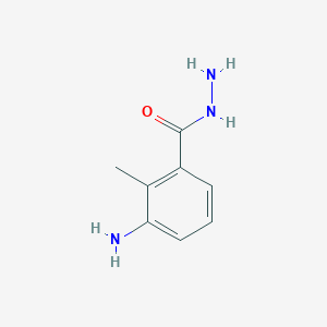 molecular formula C8H11N3O B2823773 3-Amino-2-methylbenzohydrazide CAS No. 1314927-75-7