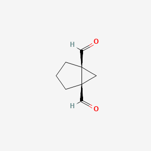 molecular formula C8H10O2 B2823776 (1S,5R)-Bicyclo[3.1.0]hexane-1,5-dicarbaldehyde CAS No. 103478-24-6