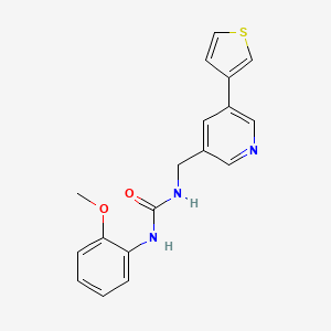 1-(2-Methoxyphenyl)-3-((5-(thiophen-3-yl)pyridin-3-yl)methyl)urea