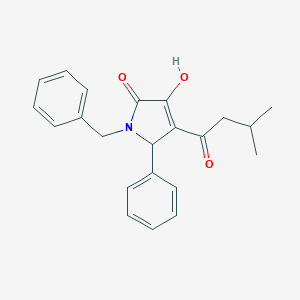 molecular formula C22H23NO3 B282379 1-benzyl-3-hydroxy-4-(3-methylbutanoyl)-5-phenyl-1,5-dihydro-2H-pyrrol-2-one 