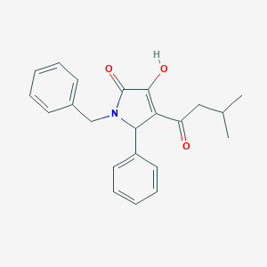 1-benzyl-3-hydroxy-4-(3-methylbutanoyl)-5-phenyl-1,5-dihydro-2H-pyrrol-2-one