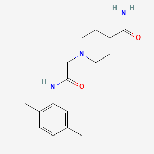 1-[2-(2,5-Dimethylanilino)-2-oxoethyl]piperidine-4-carboxamide