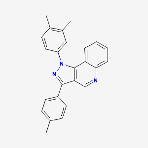 molecular formula C25H21N3 B2823817 1-(3,4-dimethylphenyl)-3-(4-methylphenyl)-1H-pyrazolo[4,3-c]quinoline CAS No. 901045-24-7