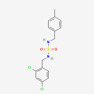 molecular formula C15H16Cl2N2O2S B2823818 N-(2,4-dichlorobenzyl)-N'-(4-methylbenzyl)sulfamide CAS No. 337924-26-2