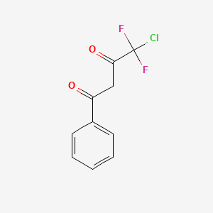 molecular formula C10H7ClF2O2 B2823830 4-氯-4,4-二氟-1-苯基丁烷-1,3-二酮 CAS No. 2062-21-7