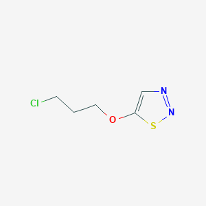 molecular formula C5H7ClN2OS B2823831 5-(3-Chloropropoxy)-1,2,3-thiadiazole CAS No. 400083-90-1