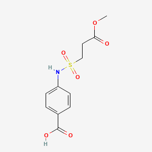 4-(3-Methoxy-3-oxopropanesulfonamido)benzoic acid