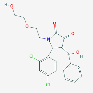 molecular formula C21H19Cl2NO5 B282386 4-benzoyl-5-(2,4-dichlorophenyl)-3-hydroxy-1-[2-(2-hydroxyethoxy)ethyl]-1,5-dihydro-2H-pyrrol-2-one 