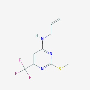 N-allyl-2-(methylsulfanyl)-6-(trifluoromethyl)-4-pyrimidinamine