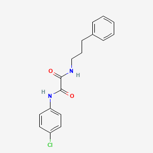 molecular formula C17H17ClN2O2 B2823873 N'-(4-chlorophenyl)-N-(3-phenylpropyl)oxamide CAS No. 898348-11-3