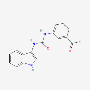 molecular formula C17H15N3O2 B2823886 1-(3-乙酰基苯基)-3-(1H-吲哚-3-基)脲 CAS No. 899947-03-6