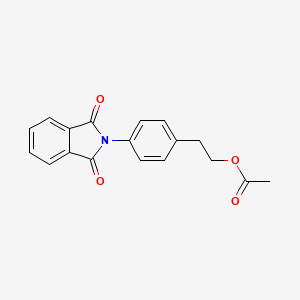 molecular formula C18H15NO4 B2823902 2-[4-(1,3-dioxo-1,3-dihydro-2H-isoindol-2-yl)phenyl]ethyl acetate CAS No. 250296-64-1