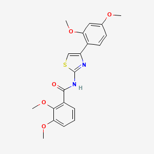 molecular formula C20H20N2O5S B2823911 N-(4-(2,4-dimethoxyphenyl)thiazol-2-yl)-2,3-dimethoxybenzamide CAS No. 922661-49-2