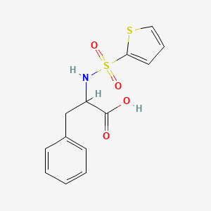 molecular formula C13H13NO4S2 B2823922 3-Phenyl-2-(thiophene-2-sulfonylamino)-propionic acid CAS No. 82068-16-4