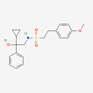 molecular formula C20H25NO4S B2823928 N-(2-cyclopropyl-2-hydroxy-2-phenylethyl)-2-(4-methoxyphenyl)ethanesulfonamide CAS No. 1421517-44-3