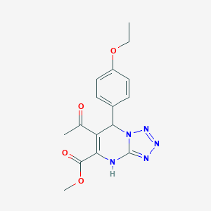 molecular formula C16H17N5O4 B282393 Methyl 6-acetyl-7-(4-ethoxyphenyl)-4,7-dihydrotetraazolo[1,5-a]pyrimidine-5-carboxylate 