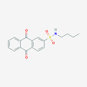 molecular formula C18H17NO4S B2823938 N-butyl-9,10-dihydro-9,10-dioxo-2-Anthracenesulfonamide CAS No. 299965-49-4