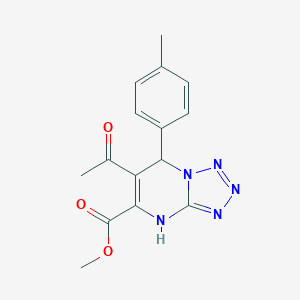 molecular formula C15H15N5O3 B282394 Methyl 6-acetyl-7-(4-methylphenyl)-4,7-dihydrotetraazolo[1,5-a]pyrimidine-5-carboxylate 