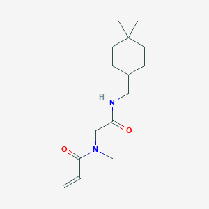 molecular formula C15H26N2O2 B2823962 N-[2-[(4,4-Dimethylcyclohexyl)methylamino]-2-oxoethyl]-N-methylprop-2-enamide CAS No. 2199900-14-4