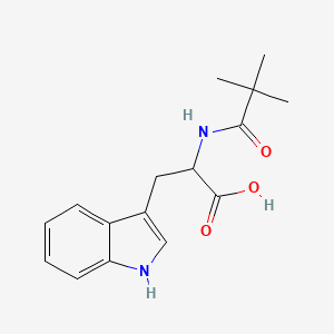 2-(2,2-Dimethyl-propionylamino)-3-(1H-indol-3-yl)-propionic acid