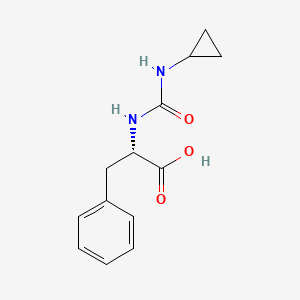 molecular formula C13H16N2O3 B2823990 (S)-2-(3-cyclopropylureido)-3-phenylpropanoic acid CAS No. 1173676-04-4