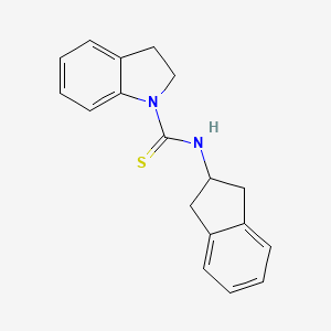molecular formula C18H18N2S B2823993 N-(2,3-二氢-1H-吲哚-2-基)吲哚-1-羧硫酰胺 CAS No. 391876-11-2
