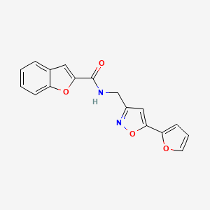 N-((5-(furan-2-yl)isoxazol-3-yl)methyl)benzofuran-2-carboxamide