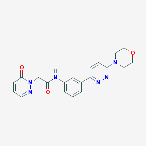 molecular formula C20H20N6O3 B2824009 N-(3-(6-morpholinopyridazin-3-yl)phenyl)-2-(6-oxopyridazin-1(6H)-yl)acetamide CAS No. 1207021-69-9