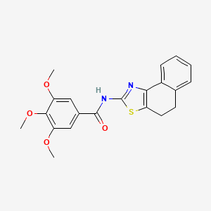 molecular formula C21H20N2O4S B2824055 N-(4,5-Dihydro-naphtho[1,2-d]thiazol-2-yl)-3,4,5-trimethoxy-benzamide CAS No. 361160-45-4