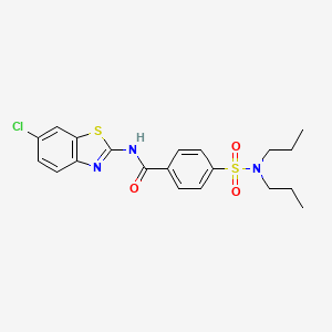 B2824066 N-(6-chloro-1,3-benzothiazol-2-yl)-4-(dipropylsulfamoyl)benzamide CAS No. 306289-80-5