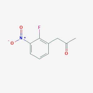 molecular formula C9H8FNO3 B2824091 1-(2-Fluoro-3-nitrophenyl)propan-2-one CAS No. 1806628-91-0