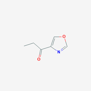 molecular formula C6H7NO2 B2824107 1-(1,3-Oxazol-4-yl)propan-1-one CAS No. 2092562-64-4
