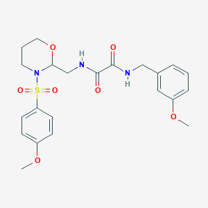 N1-(3-methoxybenzyl)-N2-((3-((4-methoxyphenyl)sulfonyl)-1,3-oxazinan-2-yl)methyl)oxalamide