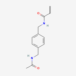 B2824121 N-[[4-(Acetamidomethyl)phenyl]methyl]prop-2-enamide CAS No. 2361646-01-5