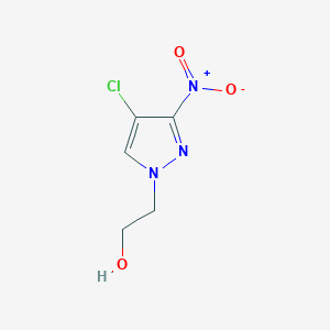 molecular formula C5H6ClN3O3 B2824147 2-(4-chloro-3-nitro-1H-pyrazol-1-yl)ethanol CAS No. 1006440-80-7