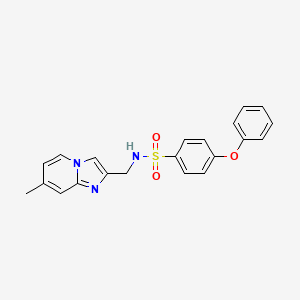 N-((7-methylimidazo[1,2-a]pyridin-2-yl)methyl)-4-phenoxybenzenesulfonamide