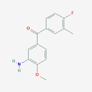 5-(4-Fluoro-3-methylbenzoyl)-2-methoxyaniline