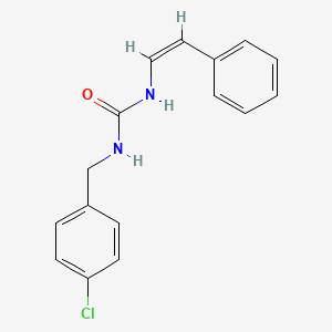 molecular formula C16H15ClN2O B2824154 N-(4-chlorobenzyl)-N'-styrylurea CAS No. 1164502-84-4