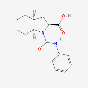 molecular formula C16H20N2O3 B2824155 (2S,3aS,7aS)-1-(苯基甲酰)-辛氢-1H-吲哚-2-羧酸 CAS No. 2173638-15-6