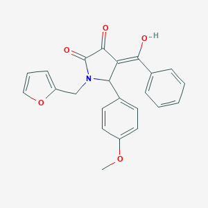 4-benzoyl-1-(2-furylmethyl)-3-hydroxy-5-(4-methoxyphenyl)-1,5-dihydro-2H-pyrrol-2-one