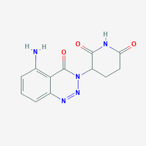 molecular formula C12H11N5O3 B2824162 Chembl4453708 CAS No. 2250288-69-6