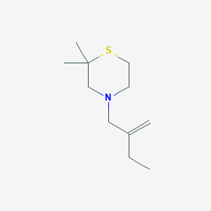 2,2-Dimethyl-4-(2-methylidenebutyl)thiomorpholine