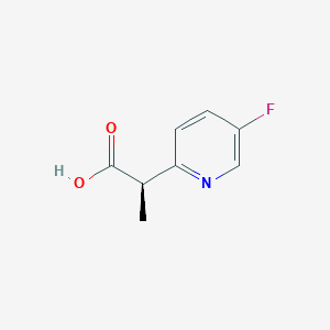molecular formula C8H8FNO2 B2824170 (2R)-2-(5-Fluoropyridin-2-yl)propanoic acid CAS No. 2248176-11-4
