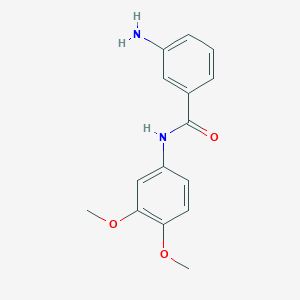 molecular formula C15H16N2O3 B2824183 3-Amino-N-(3,4-dimethoxyphenyl)benzamide CAS No. 1016512-66-5