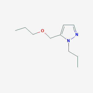 molecular formula C10H18N2O B2824225 5-(propoxymethyl)-1-propyl-1H-pyrazole CAS No. 1856096-09-7