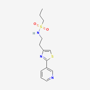 N-(2-(2-(pyridin-3-yl)thiazol-4-yl)ethyl)propane-1-sulfonamide