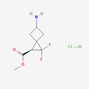 Methyl (1R)-5-amino-2,2-difluorospiro[2.3]hexane-1-carboxylate;hydrochloride