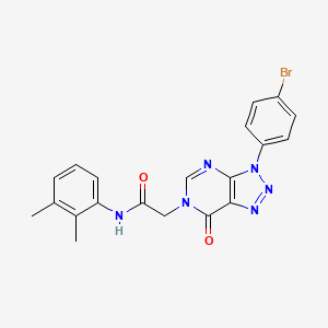 molecular formula C20H17BrN6O2 B2824249 2-(3-(4-bromophenyl)-7-oxo-3H-[1,2,3]triazolo[4,5-d]pyrimidin-6(7H)-yl)-N-(2,3-dimethylphenyl)acetamide CAS No. 888418-39-1